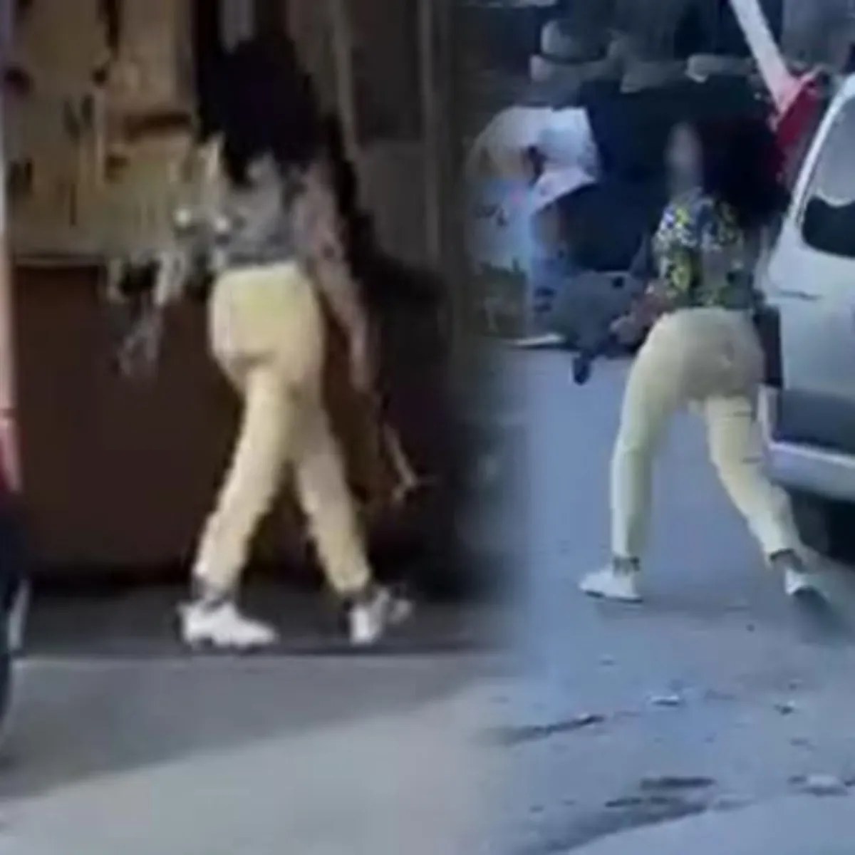 Sinir krizi geçiren genç kadın çekiçle sevgilisinin aracını parçaladı! O anlar kamerada