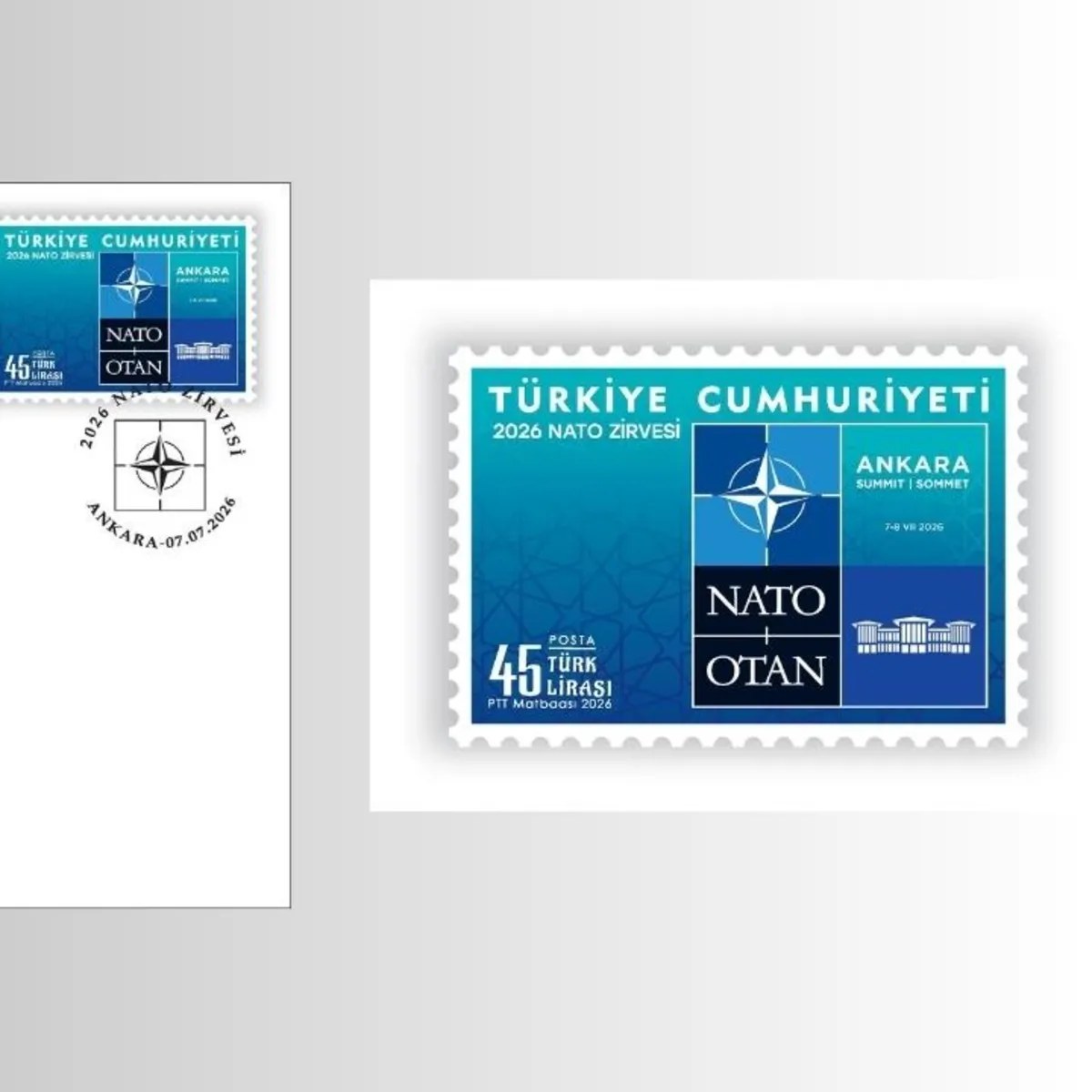 NATO Zirvesi anısına özel pul ve ilk gün zarfı tedavülde! PTT satışa sundu