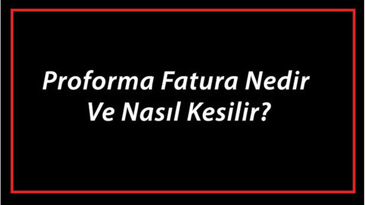 Proforma Fatura Nedir Ve Nasıl Kesilir? Proforma Fatura Nasıl Düzenlenir