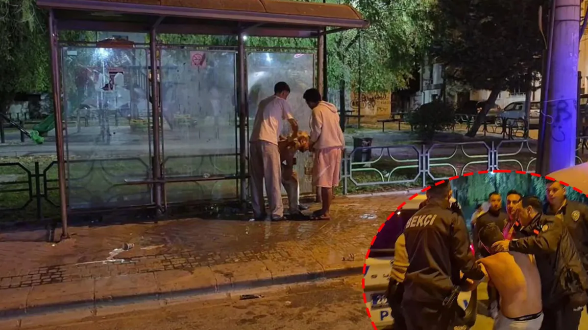 Eskişehir'de alkollü sürücü polise direndi: Kafasını otobüs durağına vurdu