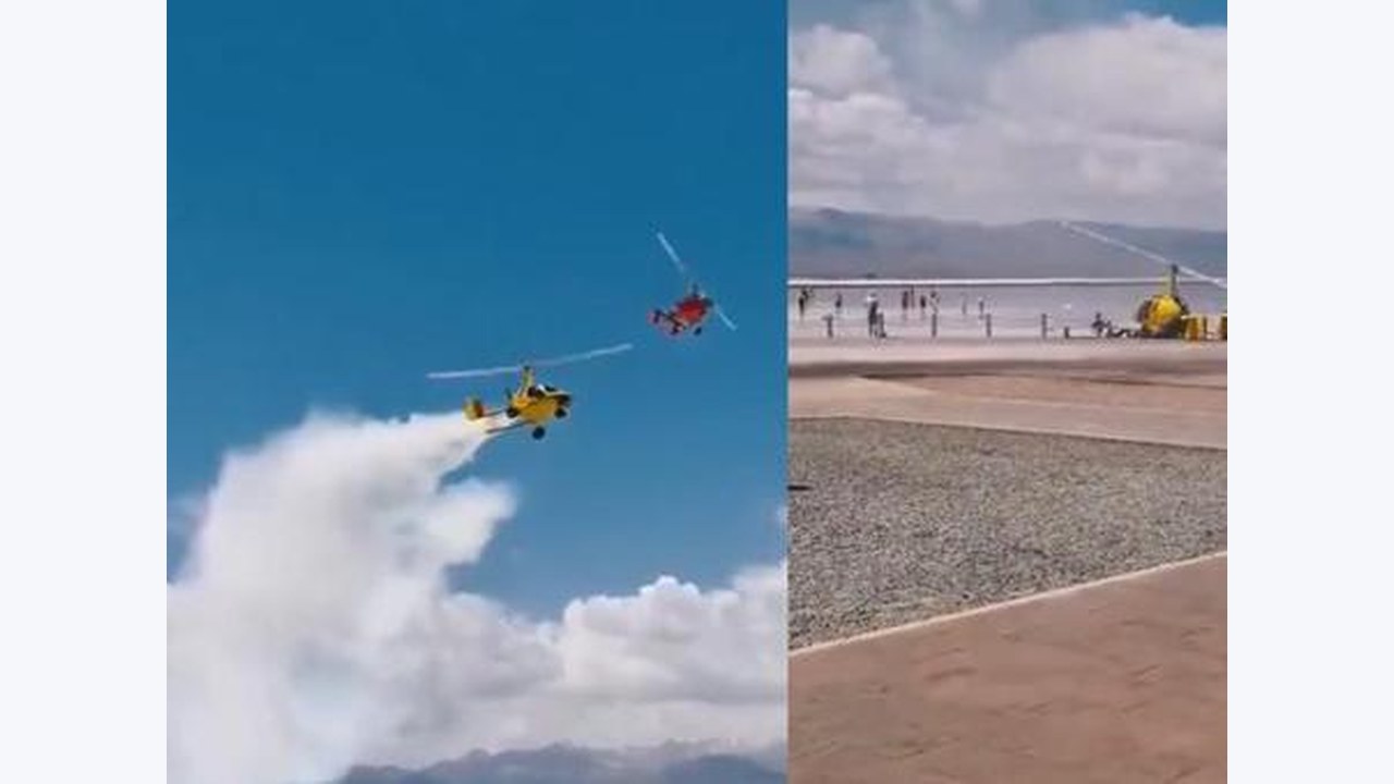 Chaka Tuz Gölü'nde Gyrocopter Kazası: İki Yaralı