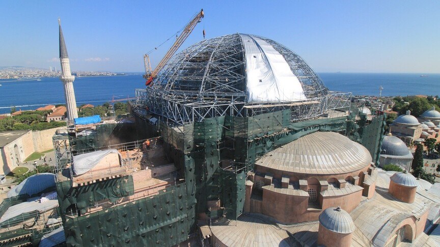 Ayasofya'da Kapsamlı Restorasyon Çalışmalarında Yeni Dönem