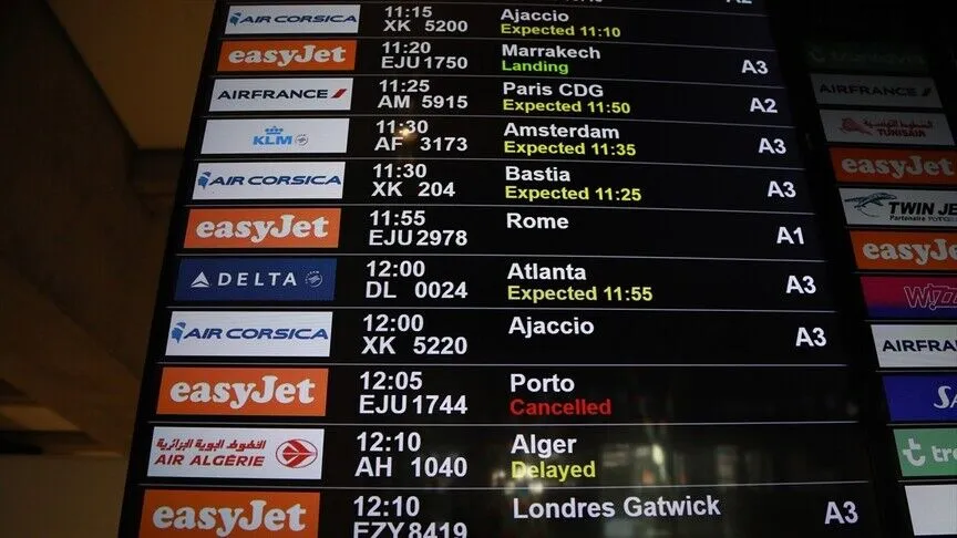 EasyJet Fransa'daki Kabin Çalışanları İş Koşullarının İyileştirilmesi Talebiyle Grev Ediyor