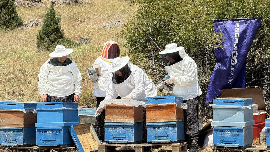 Kovan desteğini fırsata çeviren kadınlar bölgenin zengin florasını bala dönüştürdü